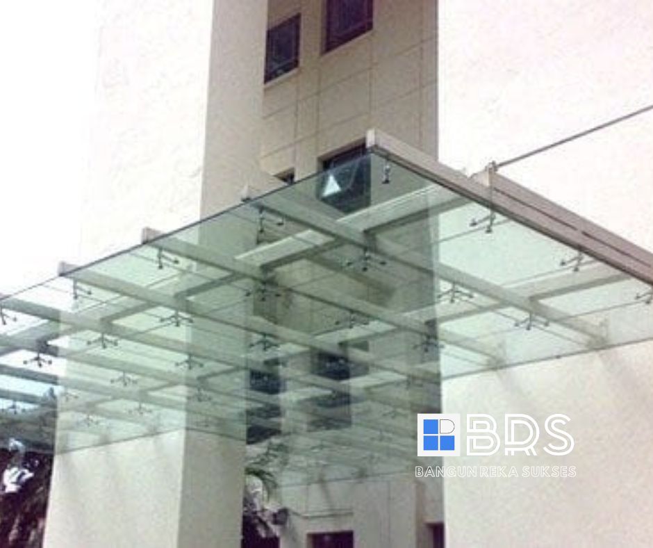 Kanopi Kaca Laminated Spider