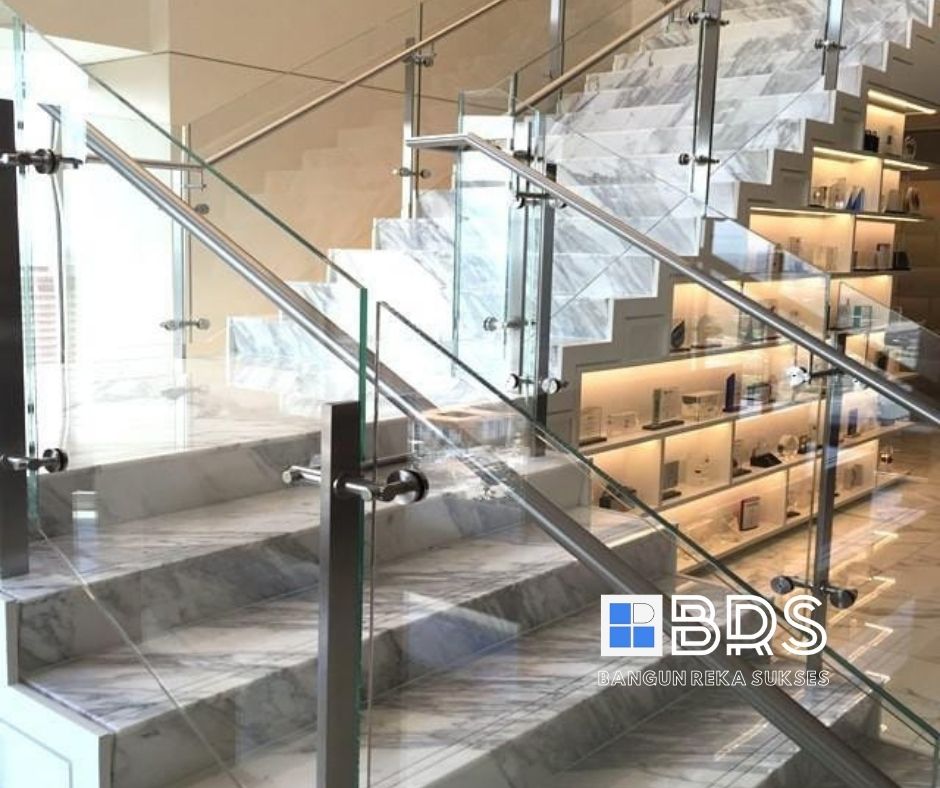 Harga Railing Kaca Tiang Stainless