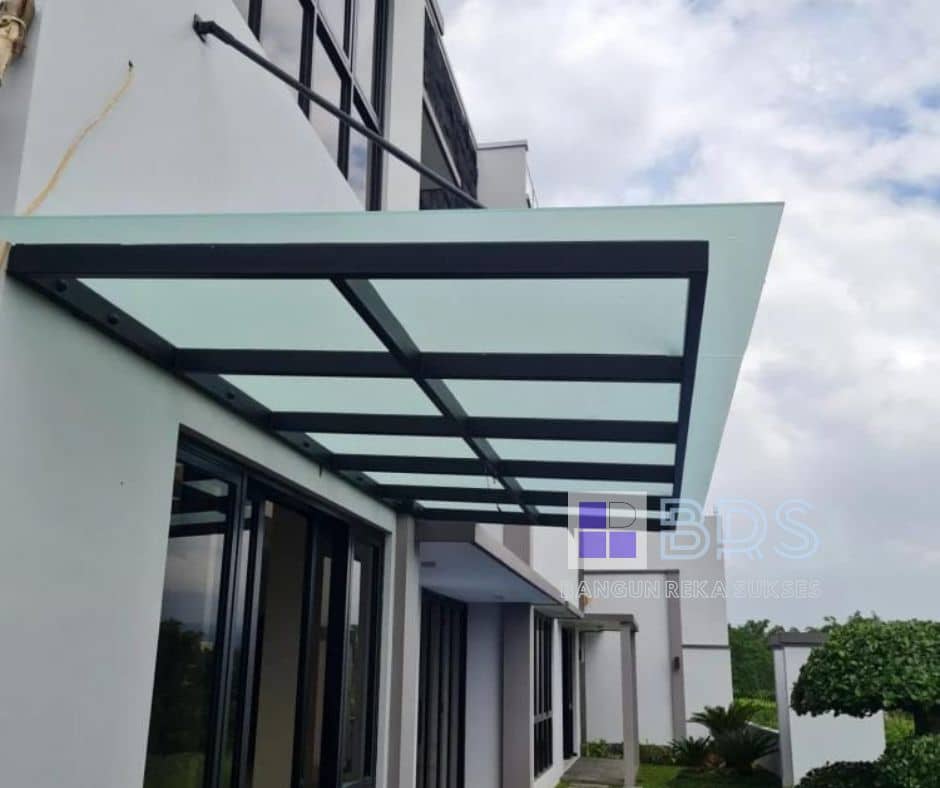 Jual Carport Atap Kaca Buram