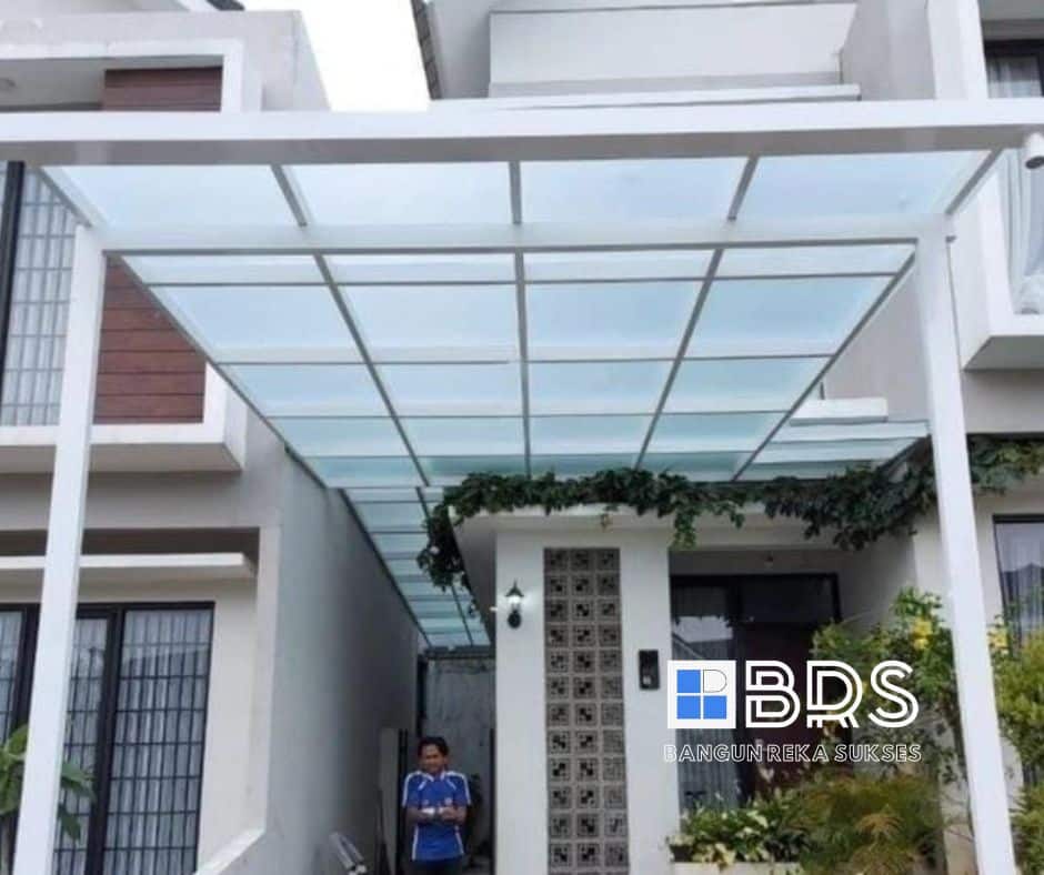 Jual Carport Atap Kaca Buram