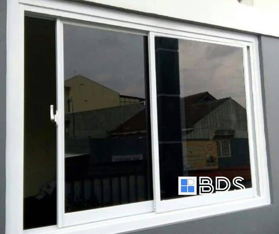 Jendela Alumunium Sliding Dua Daun